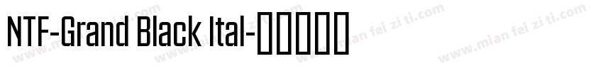 NTF-Grand Black Ital字体转换